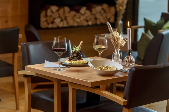 Restaurace nebo snídaňová část Rittis Alpin Chalets