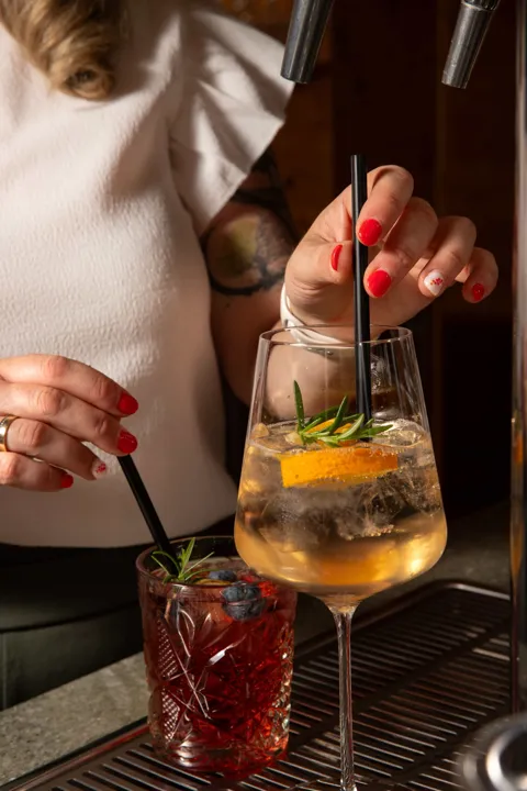 Restaurace nebo snídaňová část Rittis Alpin Chalets