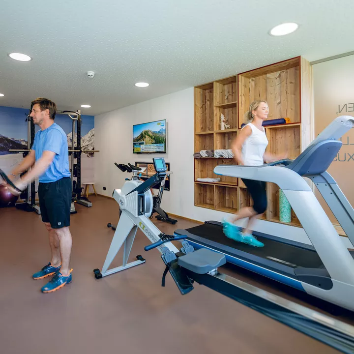 Wellness- und Fitnessbereich der Rittis Alpin Chalets