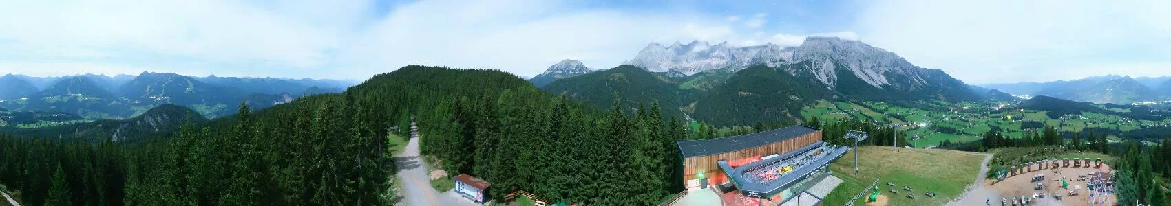 Aktueller Panoramablick von den Rittis Alpin Chalets